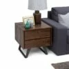 22" Mitchell Solid Acacia Wood Side Table Distressed Charcoal Brown - WyndenHall 2 22" Mitchell Solid Acacia Wood Side Table Distressed Charcoal Brown - WyndenHall -Side Tables Sales unnamed file 5320