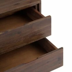 22" Mitchell Solid Acacia Wood Side Table Distressed Charcoal Brown - WyndenHall -Side Tables Sales unnamed file 5323