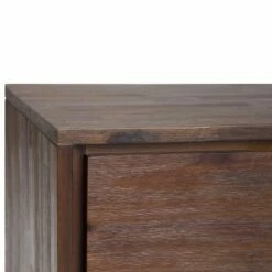 22" Mitchell Solid Acacia Wood Side Table Distressed Charcoal Brown - WyndenHall -Side Tables Sales unnamed file 5325