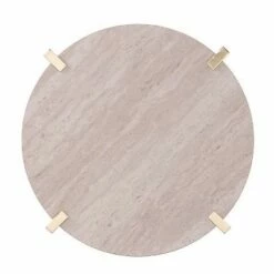 Amelia Round End Table with Faux Marble Top Brass - Aiden Lane -Side Tables Sales unnamed file 5347