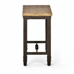 Steve Silver Co. Jersey Chairside End Table Antique Oak - Steve Silver