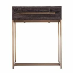Frondi Square End Table Black Oak/Antique Brass - Aiden Lane 15 Frondi Square End Table Black Oak/Antique Brass - Aiden Lane -Side Tables Sales unnamed file 5368