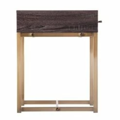 Frondi Square End Table Black Oak/Antique Brass - Aiden Lane 17 Frondi Square End Table Black Oak/Antique Brass - Aiden Lane -Side Tables Sales unnamed file 5370