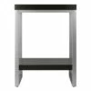 Jared End Table, Enamel Steel Tube - Dark Espresso - Winsome -Side Tables Sales unnamed file 5427