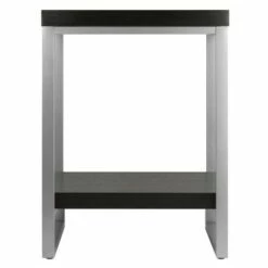 Jared End Table, Enamel Steel Tube - Dark Espresso - Winsome -Side Tables Sales unnamed file 5429