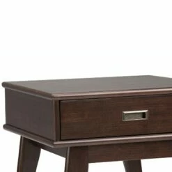 Tierney Solid Hardwood Mid Century End Table - Wyndenhall Teak -Side Tables Sales unnamed file 5433