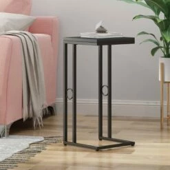 Essex Modern End Table Dark Black - Christopher Knight Home