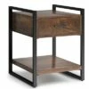 20" Lawson Wood End Table - WyndenHall Dark Cognac Brown