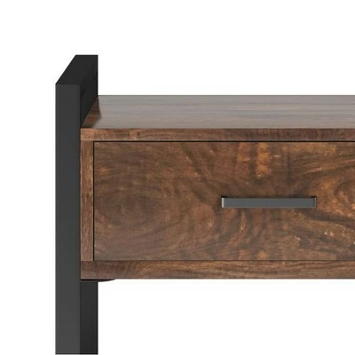 20" Lawson Wood End Table - WyndenHall Dark Cognac Brown 5 20" Lawson Wood End Table - WyndenHall Dark Cognac Brown - Image 3