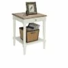 French Country End Table with Drawer/Shelf Driftwood/White - Breighton Home 1 French Country End Table with Drawer/Shelf Driftwood/White - Breighton Home -Side Tables Sales unnamed file 5465