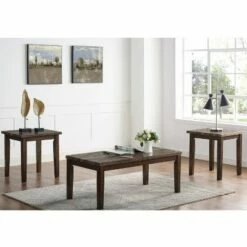 3pc Andruse Table Set - HOMES: Inside + Out White