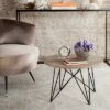 Vida Mid-Century End Table - Safavieh Light Brown/black