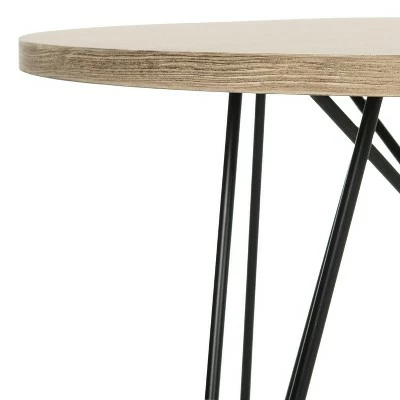 Vida Mid-Century End Table - Safavieh Light Brown/black 5 Vida Mid-Century End Table - Safavieh Light Brown/black - Image 3