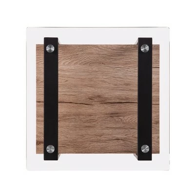 Craygrove Farmhouse End Table Natural/Black - Aiden Lane 4 Craygrove Farmhouse End Table Natural/Black - Aiden Lane - Image 2