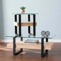 Craygrove Farmhouse End Table Natural/Black - Aiden Lane 9 Craygrove Farmhouse End Table Natural/Black - Aiden Lane -Side Tables Sales unnamed file 5510