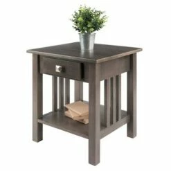 Stafford End Table Oyster Gray - Winsome -Side Tables Sales unnamed file 5545
