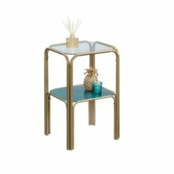 Coral Cape End Table - Sauder Teal