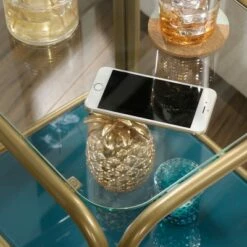 Coral Cape End Table - Sauder Teal -Side Tables Sales unnamed file 5563