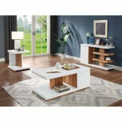 2pc Hal Coffee Table Set White - miBasics -Side Tables Sales unnamed file 557