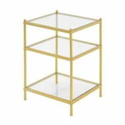 Breighton Home Royal Crest End Table - Johar Furniture Gold -Side Tables Sales unnamed file 5595