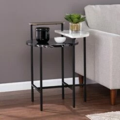 Klindells Faux Marble End Table Black/Gold - Aiden Lane -Side Tables Sales unnamed file 5600