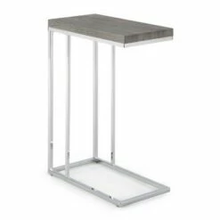 Steve Silver Co. Lucia Chairside End Table Gray/Brown - Steve Silver