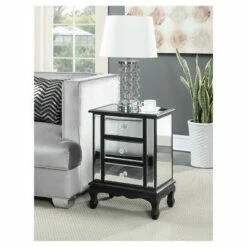 Gold Coast Vineyard 3 Drawer Mirrored End Table - Breighton Home Silver/mirror -Side Tables Sales unnamed file 5619