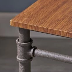 Cagny Industrial Wood End Table Teak - Christopher Knight Home -Side Tables Sales unnamed file 5681