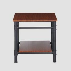 Cagny Industrial Wood End Table Teak - Christopher Knight Home -Side Tables Sales unnamed file 5683