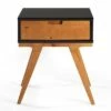 Donna Wood Bridge Leg Boho End Table with Drawer - Saracina Home Caramel -Side Tables Sales unnamed file 5700