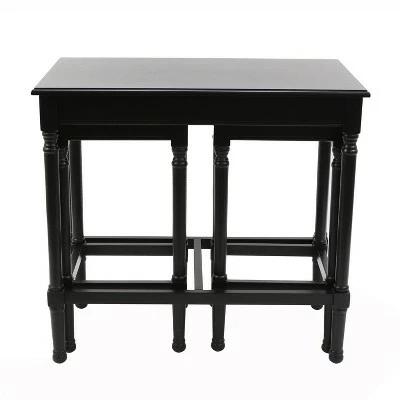 Decor Therapy Set of 3 Miranda Nesting Tables - Décor Therapy Black 6 Decor Therapy Set of 3 Miranda Nesting Tables - Décor Therapy Black - Image 4