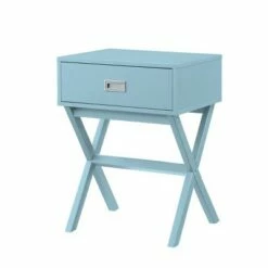 Designs2Go Landon 1 Drawer End Table - Breighton Home Cobalt Blue -Side Tables Sales unnamed file 5730