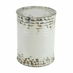 Olivia & May Farmhouse Drum End Tables Set Blue/Red - Olivia & May -Side Tables Sales unnamed file 5734