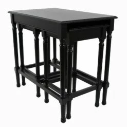 Decor Therapy Set of 3 Miranda Nesting Tables - Décor Therapy Black 22 Decor Therapy Set of 3 Miranda Nesting Tables - Décor Therapy Black -Side Tables Sales unnamed file 575