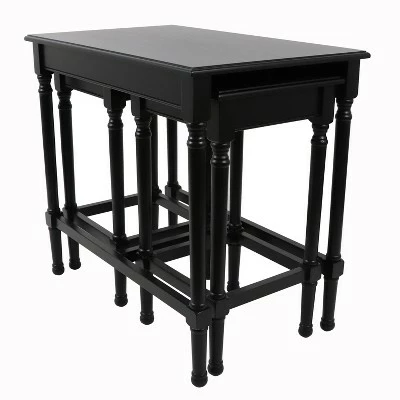 Decor Therapy Set of 3 Miranda Nesting Tables - Décor Therapy Black 9 Decor Therapy Set of 3 Miranda Nesting Tables - Décor Therapy Black - Image 7