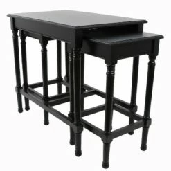 Decor Therapy Set of 3 Miranda Nesting Tables - Décor Therapy Black 23 Decor Therapy Set of 3 Miranda Nesting Tables - Décor Therapy Black -Side Tables Sales unnamed file 576