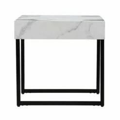 Wennan Modern Faux Marble End Table Black/White - Aiden Lane -Side Tables Sales unnamed file 5770