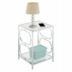 Omega Chrome End Table Chrome - Breighton Home -Side Tables Sales unnamed file 5775