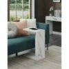 Northfield Admiral C End Table White Faux Marble - Breighton Home -Side Tables Sales unnamed file 5788