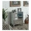 Gold Coast Large 3 Drawer Mirrored End Table Weathered Gray/Mirror - Breighton Home -Side Tables Sales unnamed file 5794