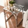 Kalb Square Glass Top End Table Chrome - Aiden Lane -Side Tables Sales unnamed file 5796