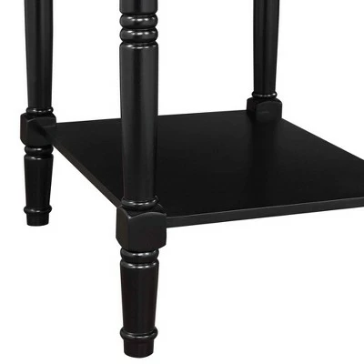 Breighton Home Country Oxford End Table with Charging Station - Johar Furniture Black 5 Breighton Home Country Oxford End Table with Charging Station - Johar Furniture Black - Image 3