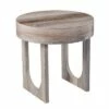 Loxdid Round Faux Marble End Table Brown - Aiden Lane -Side Tables Sales unnamed file 5838