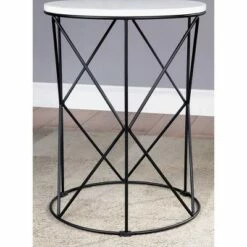 3pc Melmar White Top Nesting Table White/Black - HOMES: Inside + Out -Side Tables Sales unnamed file 585