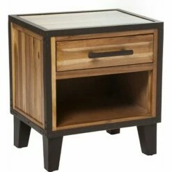 Luna Acacia Wood End Table - Christopher Knight Home Mahogany -Side Tables Sales unnamed file 5853