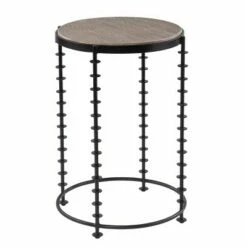Ulsing Round End Table Black/Gray - Aiden Lane -Side Tables Sales unnamed file 5856