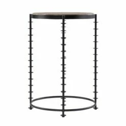 Ulsing Round End Table Black/Gray - Aiden Lane -Side Tables Sales unnamed file 5857