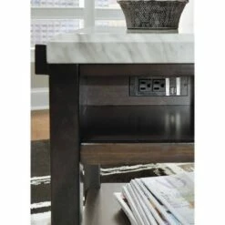 Janilly Chairside End Table Dark Brown/White - Signature Design by Ashley -Side Tables Sales unnamed file 5873