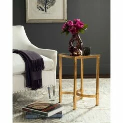 Gellert End Table Gold/Mirror - Safavieh