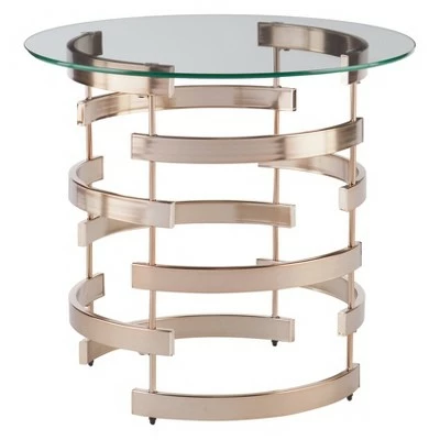 Bevmar End Table - Champagne - Aiden Lane 4 Bevmar End Table - Champagne - Aiden Lane - Image 2